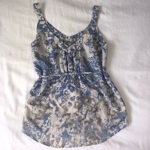 Blue and White Tank Top